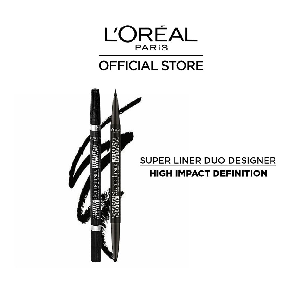 L'Oreal Paris Super Liner Super Star Duo Designer Liner, Black