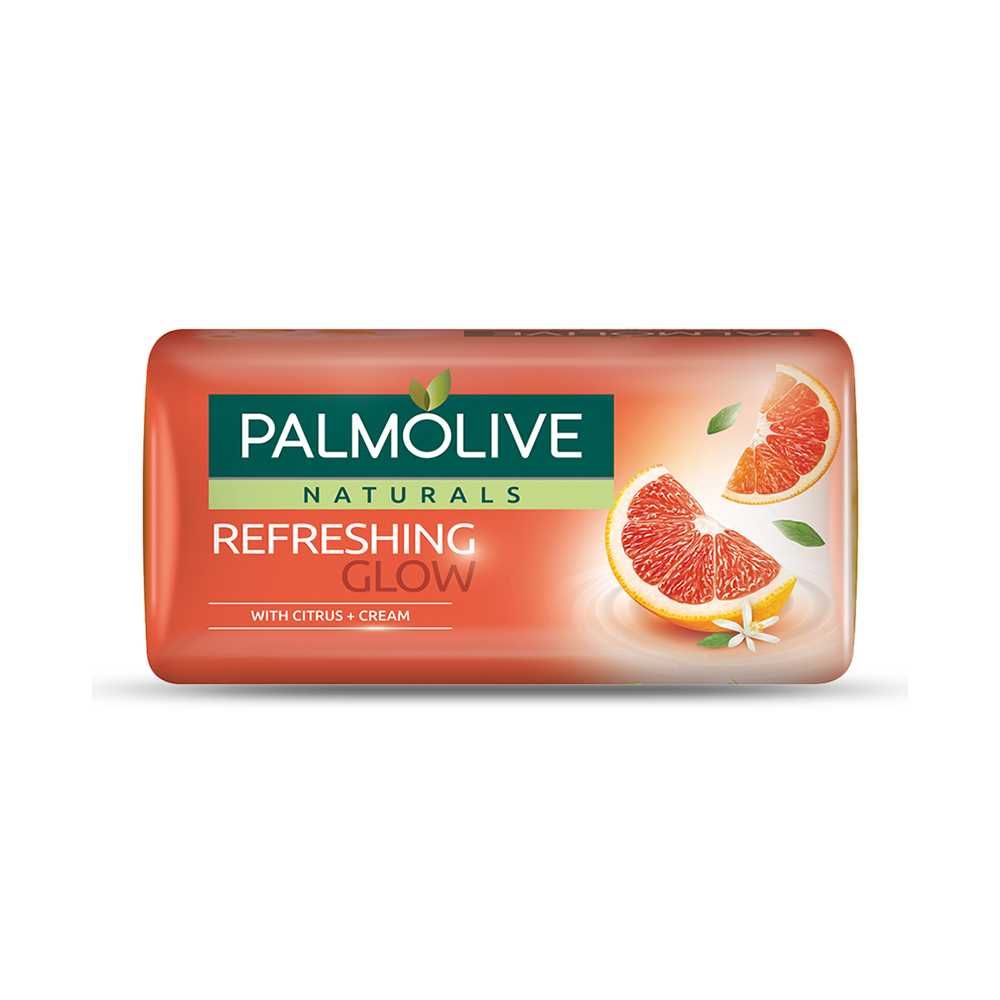 Palmolive Naturals Refreshing Glow Soap, Citrus + Cream, 145g