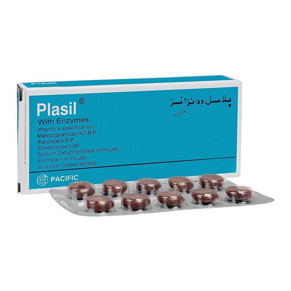 Pacific Pharmaceuticals Plasil With Enzymes Tablet, 1-Strip