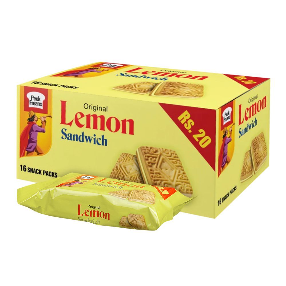 Peek Freans Original Lemon Sandwich, 16-Snack Pack
