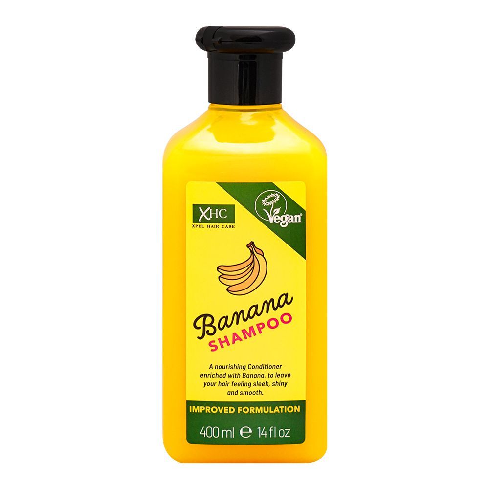 XHC Banana Nourishing Hair Shampoo, Paraben & SLS Free, 400ml