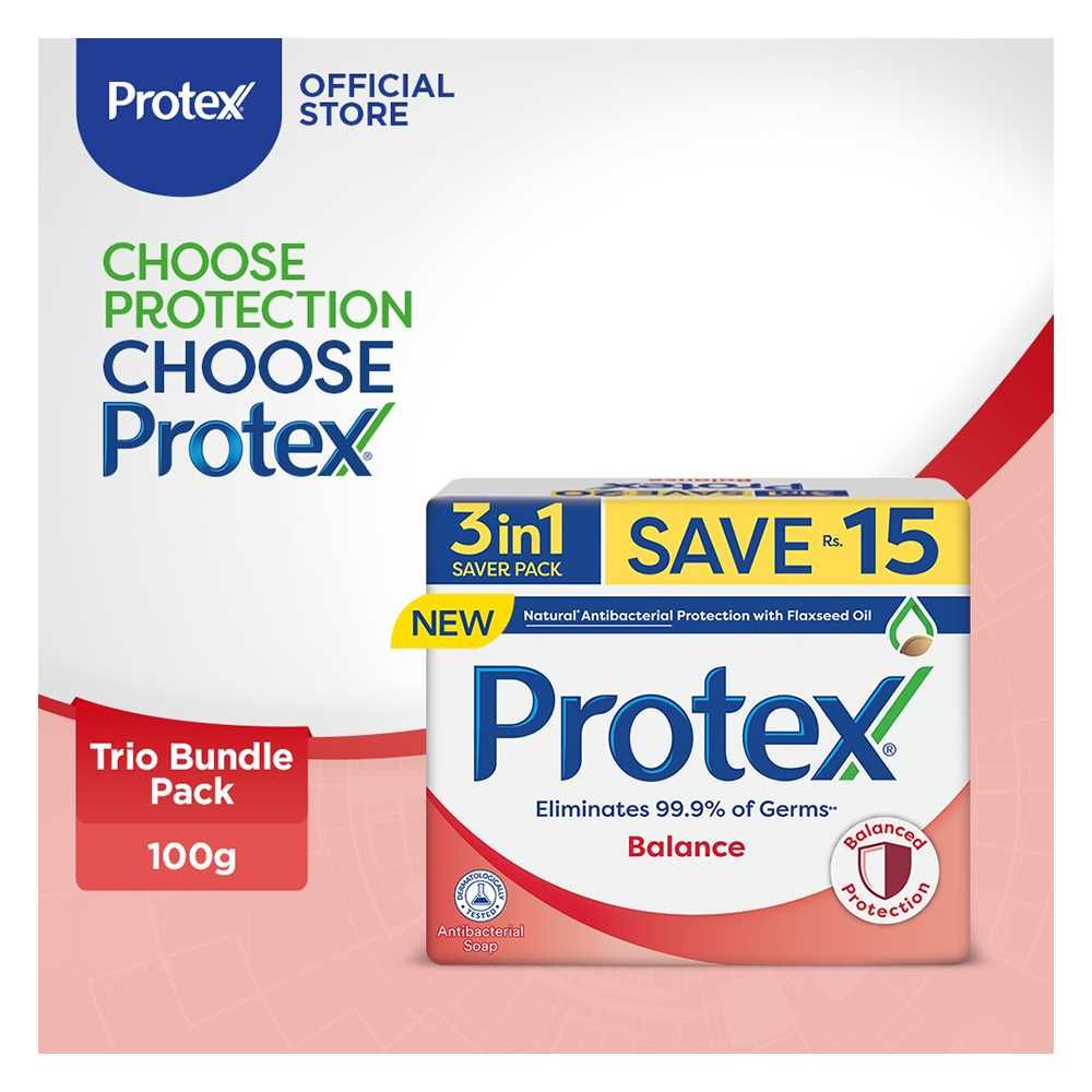 Protex Balance Soap Saver Pack, 3x100g