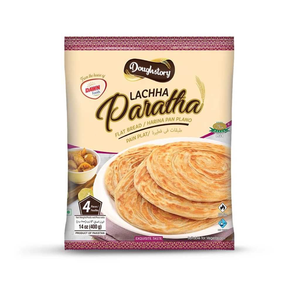 Dawn Doughstory Lachha Paratha 4-Pack, 400g