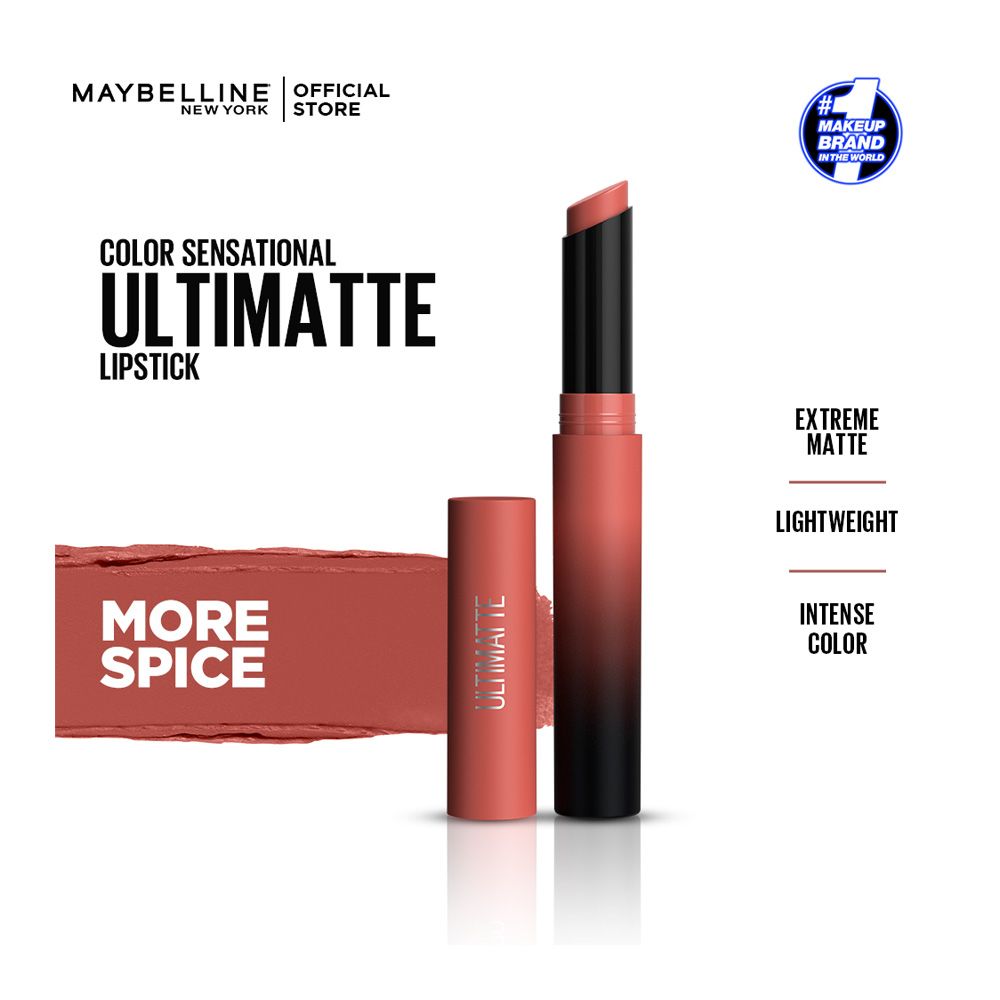 Purchase Maybelline New York Color Sensational Ultimate Matte Lipstick 1299 More Spice Online