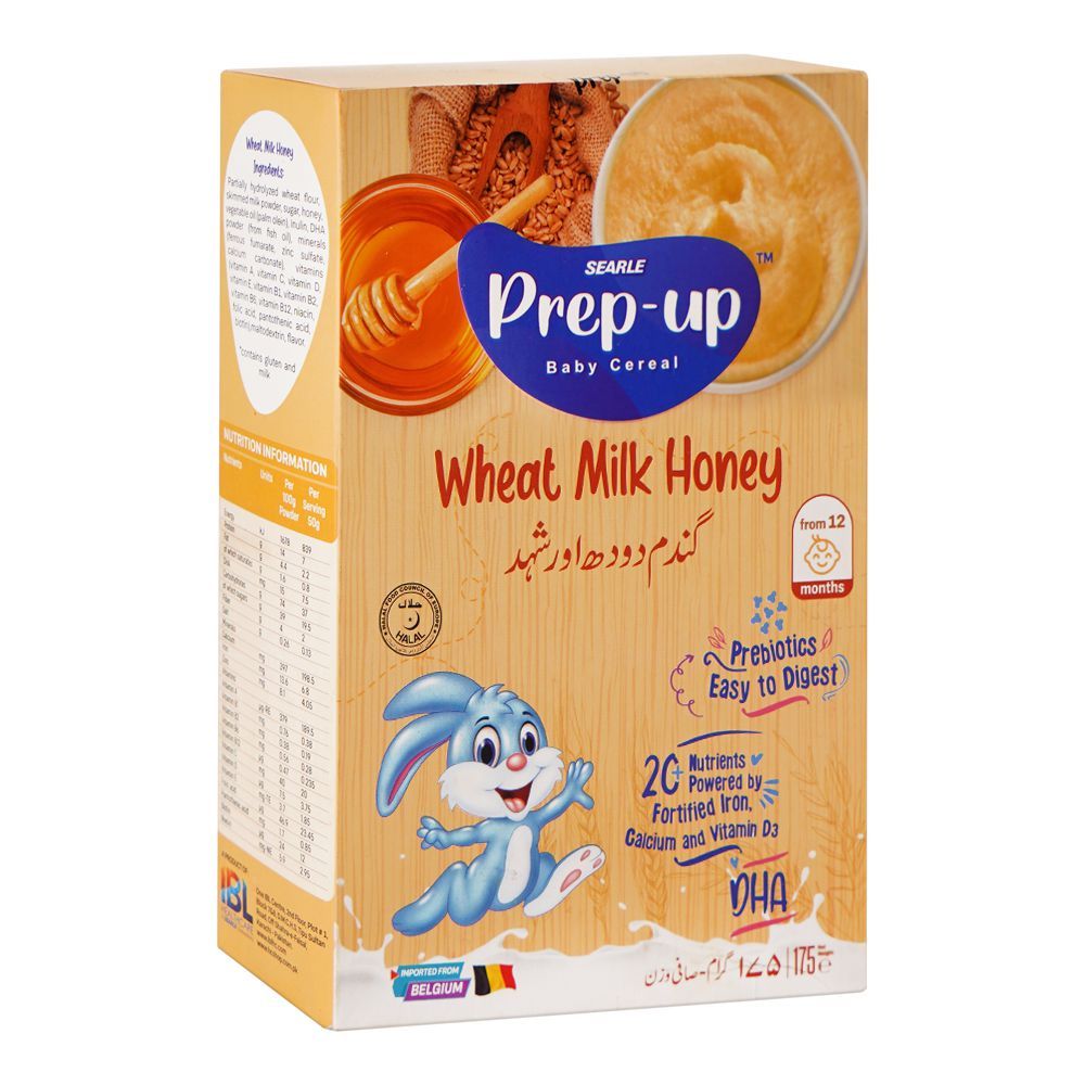 Searle Prep-Up Baby Cereal Wheat Milk & Honey 175gm