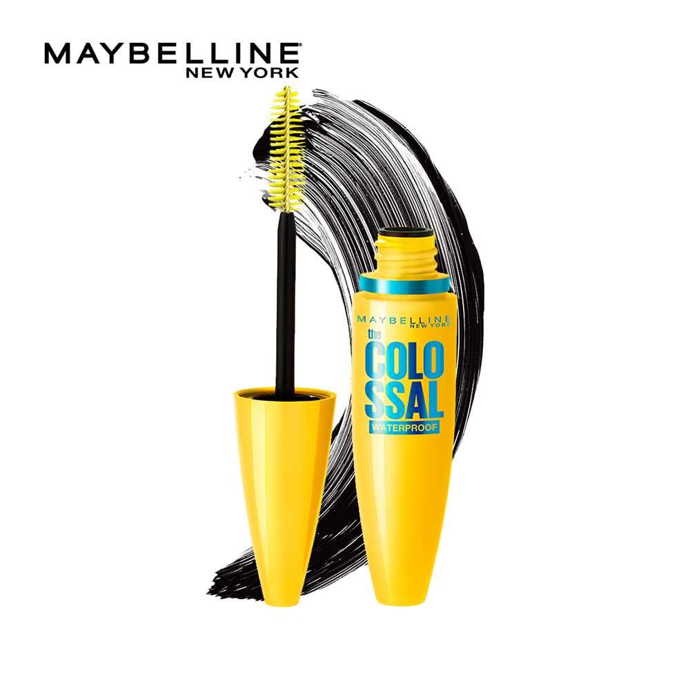 Maybelline New York Volume Express Colossal Waterproof Mascara, Glam Black