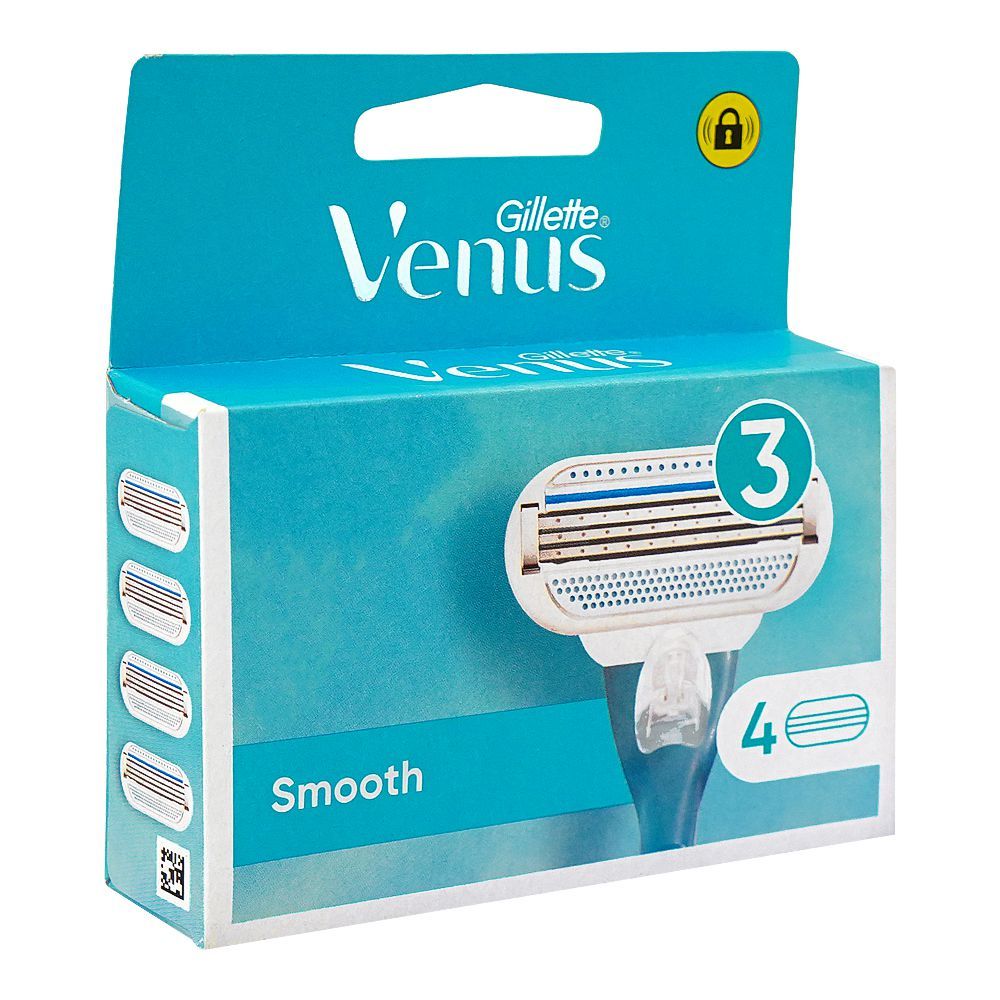 Gillette Venus Smooth Cartridges, For Women's, 4-Pack