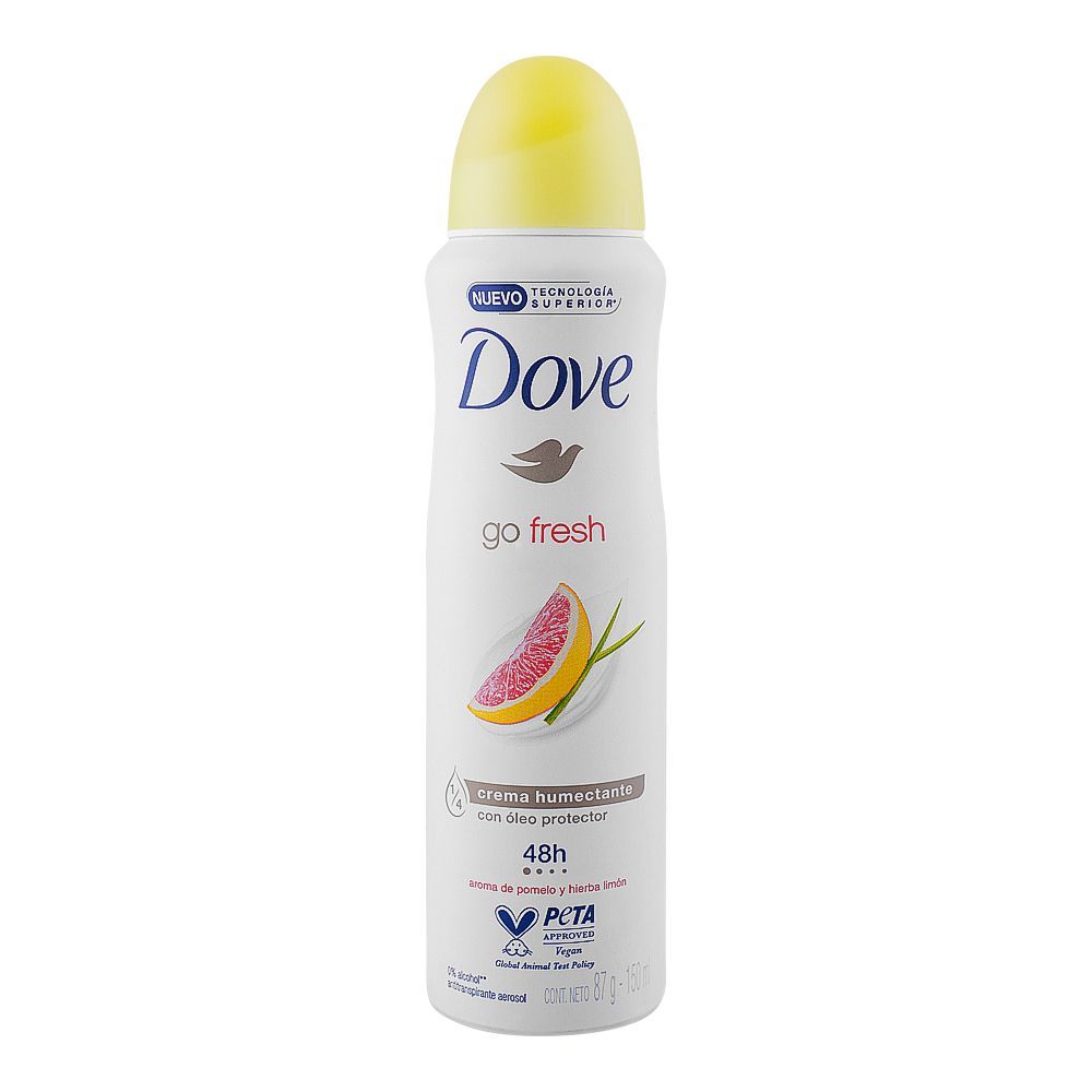 Dove Go Fresh Grapefruit & Lemon Grass Scent Anti-Prespirant Deodorant Spray, 150ml