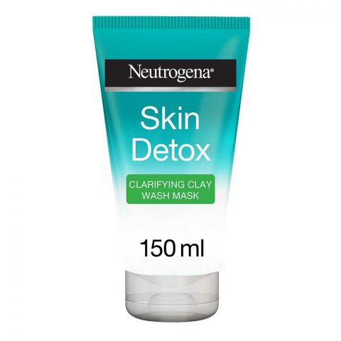 Neutrogena Skin Detox Clarifying Clay Wash Mask, All Skin Types, 150ml