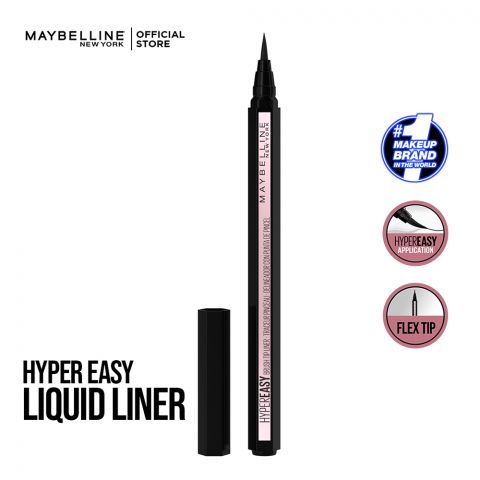 Maybelline Hyper Easy Brush Tip Eye Liner, 800 Pitch Black