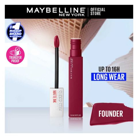 Maybelline Superstay Matte Ink Lipstick, 115, Founder