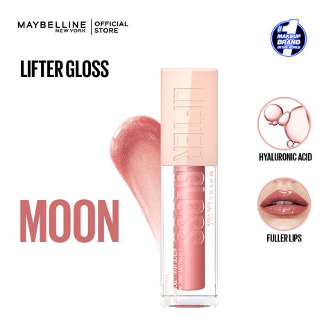 Maybelline New York Lifter Gloss With Hyaluronic Acid, 003, Moon