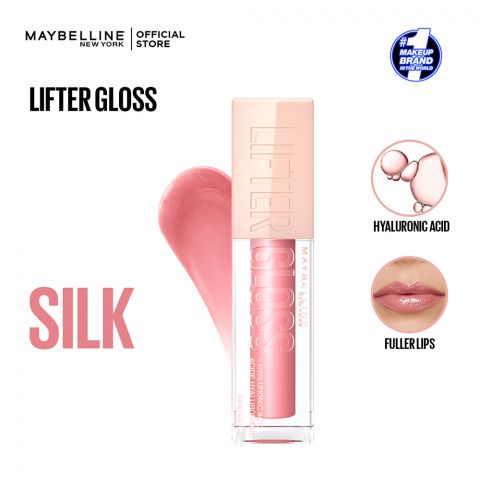 Maybelline New York Lifter Gloss With Hyaluronic Acid, 004, Silk