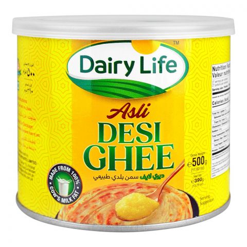 Dairy Life Pure Desi Ghee, 500gm Tin