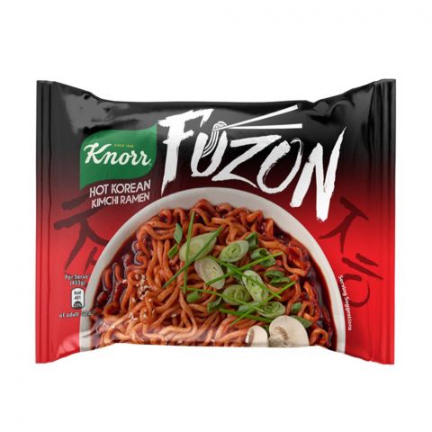 Knorr Fuzon Hot Korean Kimchi Ramen Noodles, 133g