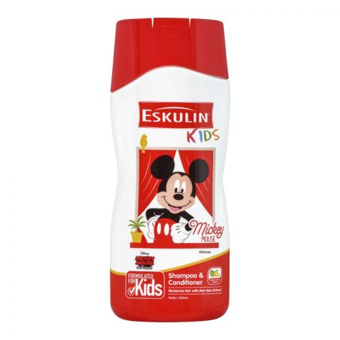 Disney Eskulin Kids Mickey Mouse Shampoo & Conditioner, 200ml