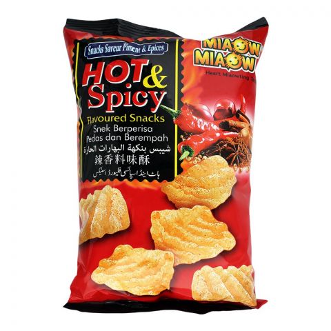 Miaow Miaow Hot & Spicy Flavoured Snack Crackers, 60g