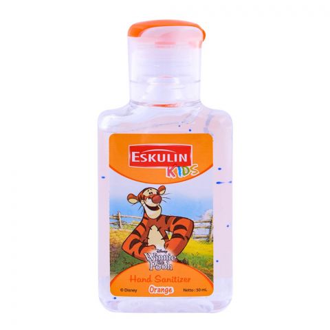 Disney Eskulin Kids Winnie The Pooh Orange Hand Sanitizer 50ml
