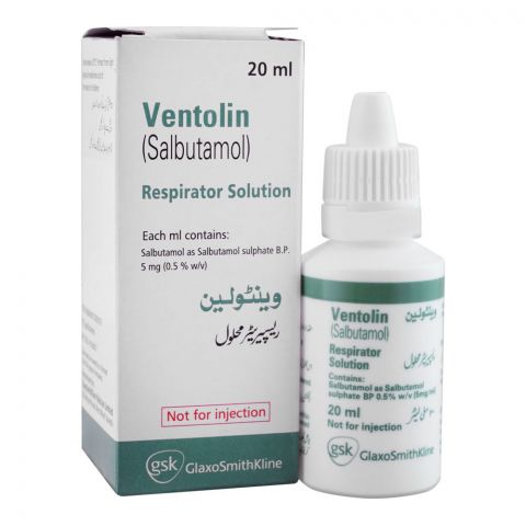 GSK Ventolin Respirator Solution, 20ml