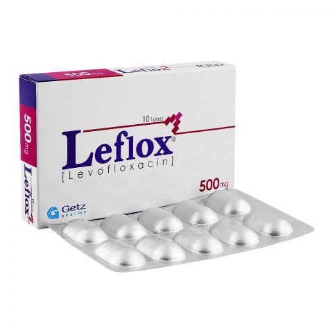 Getz Pharma Leflox Tablet, 500mg, 10-Pack