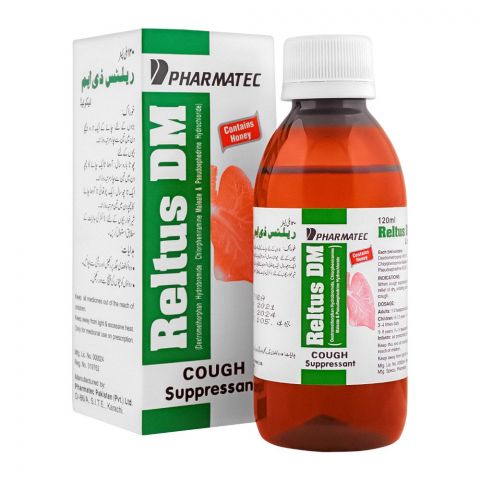 Pharmatec Reltus DM Cough Syrup, 120ml