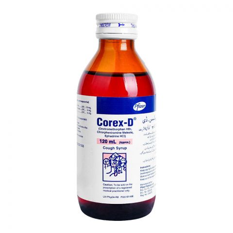 Pfizer Corex D Cough Syrup, 120ml
