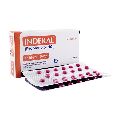 ICI Pharmaceuticals Inderal Tablet, 10mg, 50-Pack