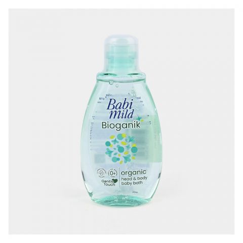 Babi Mild Bioganik Organic Head & Body Baby Bath Wash, 180ml