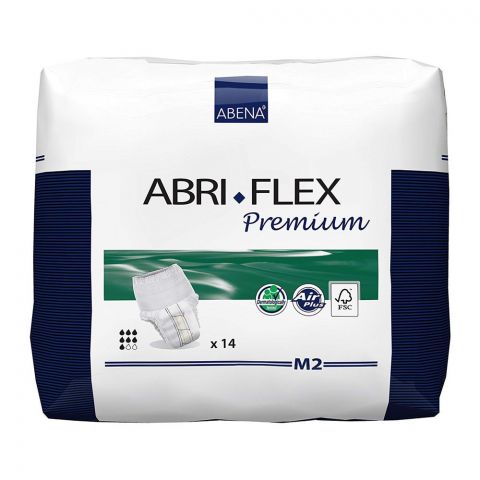 Abena Abri Flex Premium Adult Pull-Up Pants, Medium, 32-44 Inches, 14-Pack