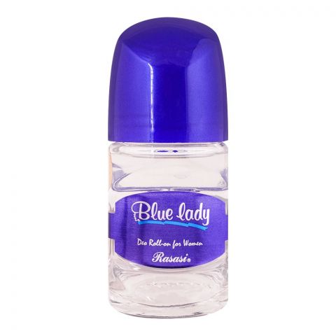 Rasasi Blue Lady Deo Roll-On For Women, 50ml