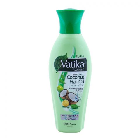 Dabur Vatika Enriched Coconut Hair Oil, Extra Nourishment 125ml