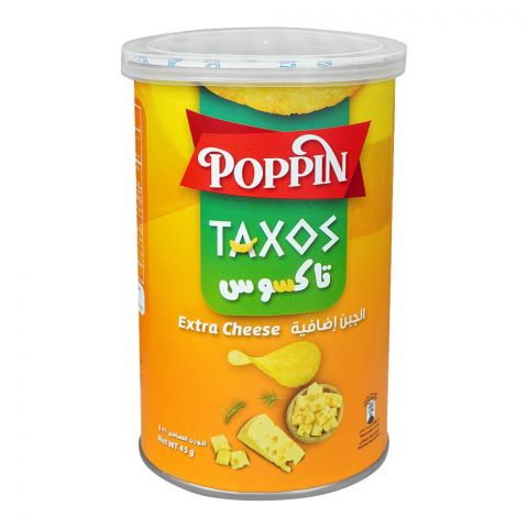 Poppin Taxos Extra Cheese Chips, 45g