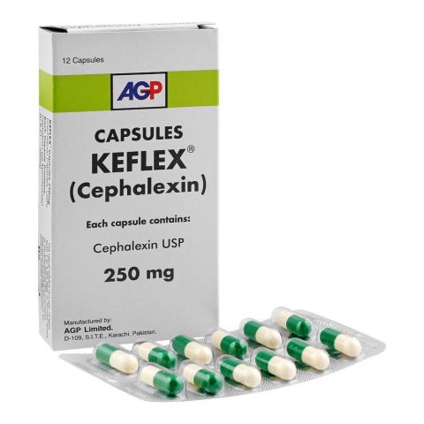 AGP Pharma Keflex Capsule, 250mg, 12-Pack