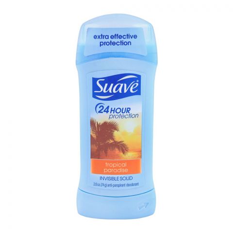 Suave Tropical Paradise Invisible Solid Anti-Perspirant Deodorant Stick, 74g