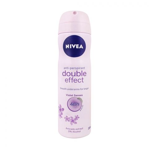 Nivea 48H Double Effect Anti-Perspirant Body Spray, 150ml