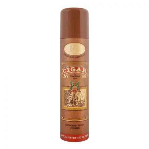 Cigar For Men Deodorant Spray, 200ml + 50ml Free