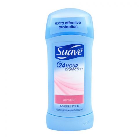 Suave Powder Invisible Solid Anti-Perspirant Deodorant Stick, 74g