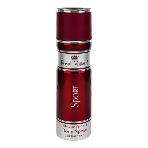 Royal Mirage Sport Refreshing Perfumed Body Spray, For Men & Women, 200ml