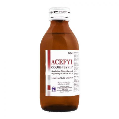 NabiQasim Acefyl Cough Syrup, 125ml