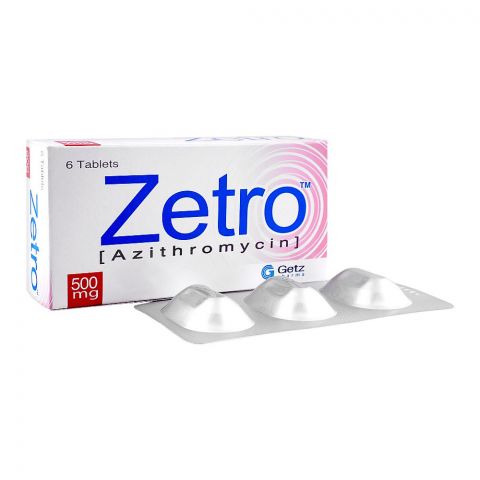 Getz Pharma Zetro Tablet, 500mg, 6-Pack