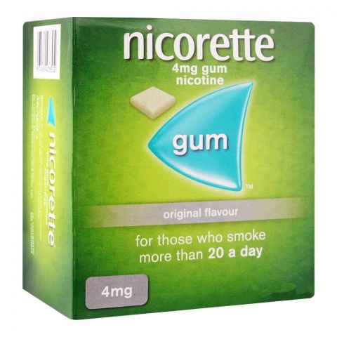 Nicorette Original Flavour Gum, 4g, 1 Strip (15 Tablets)