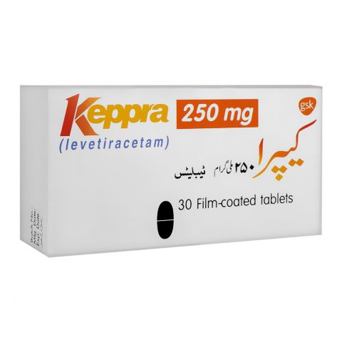 GSK Keppra Tablet, 250mg, 30-Pack