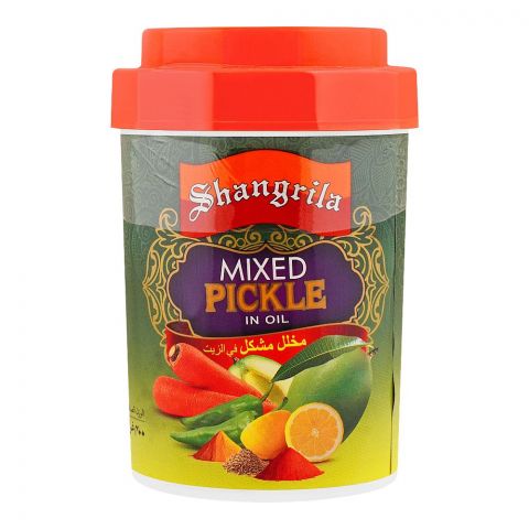 Shangrila Mixed Pickle In Oil, Jar, 400g