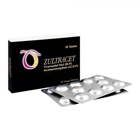 Wilshire Laboratories Zultracet Tablet, 37.5mg/325mg, 20-Pack