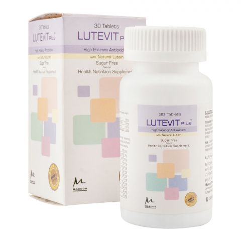 Mascon Pharmacal Lutevit Plus Tablet, Sugar-Free, 30-Pack