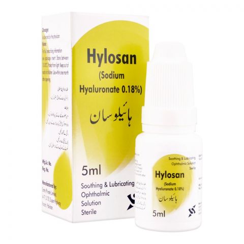 Sante Pharma Hylosan Soothing & Lubricating Ophthalmic Solution, 5ml