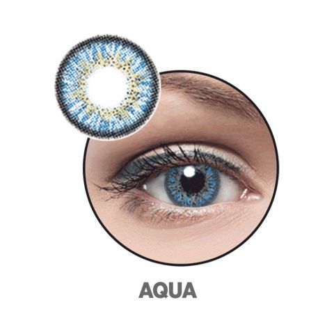 Optiano Soft Color Contact Lenses, Aqua