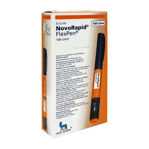 Novo Nordisk Pharma Novorapid Flexpen, 100U/Ml, 3ml