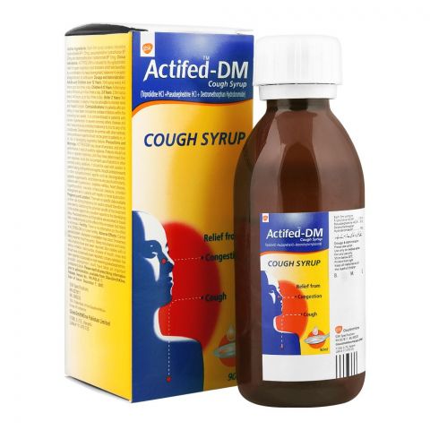 GSK Actifed-DM Cough Syrup, 90ml