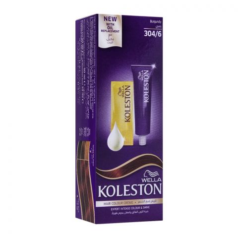 Wella Koleston Hair Color Creme, 304/6, Burgundy